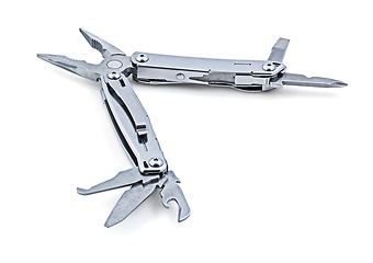 Image showing Metal multitool isolated on white