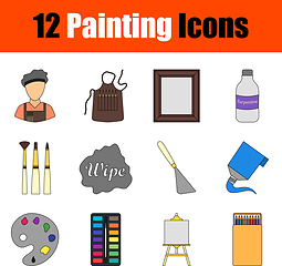 Image showing Painting Icon Set