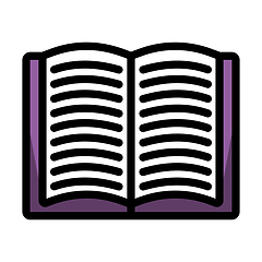 Image showing Open Book Icon
