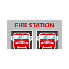 Image showing Fire Station Icon