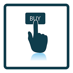 Image showing Finger Push The Buy Button Icon