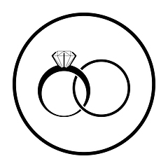 Image showing Wedding Rings Icon