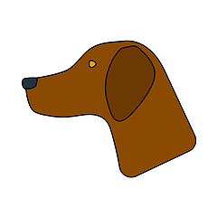 Image showing Icon Of Hinting Dog Had