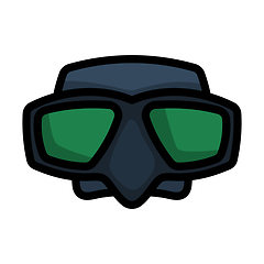 Image showing Icon Of Scuba Mask