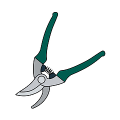 Image showing Garden Scissors Icon