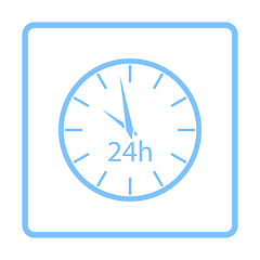 Image showing 24 Hours Clock Icon