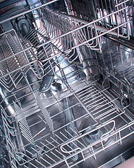 Image showing dishwasher machine  background