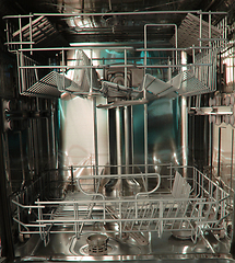 Image showing dishwasher machine  background