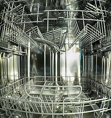 Image showing dishwasher machine  background