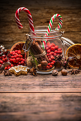 Image showing Christmas candy canes