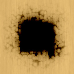 Image showing Burnt Paper Frame