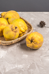 Image showing Ripe quince fruits