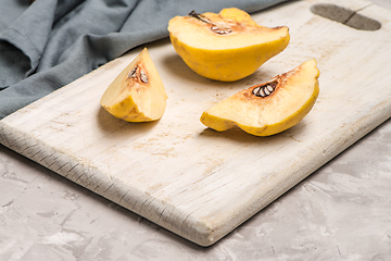 Image showing Quince fruit parts