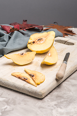 Image showing Quince fruit parts