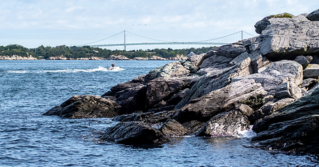 Image showing castle hill lighthouse in newport rhode island