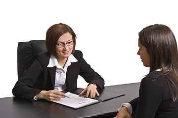 Image showing Business interview