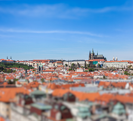 Image showing View of Stare Mesto Old City, St. Vitus Cathedral