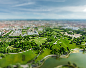 Image showing Aerial view of Olympiapark, Munich, Germany