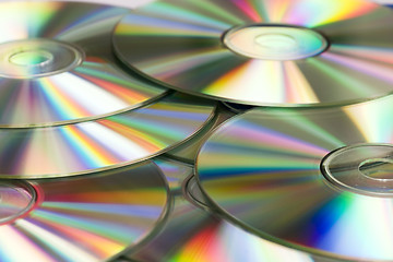 Image showing silver cd's