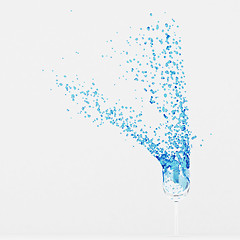 Image showing blue splashes