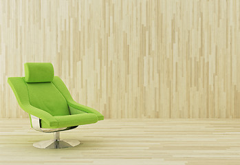 Image showing Green armchair