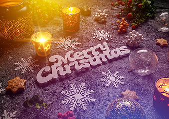 Image showing Christmas background composition