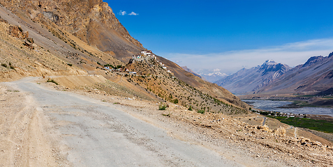 Image showing Ki monastery. Spiti Valley, India