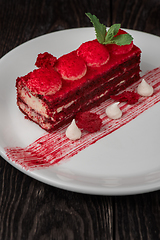 Image showing red velvet cake