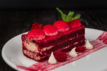 Image showing red velvet cake