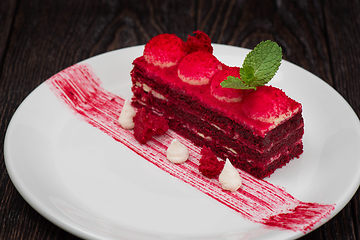 Image showing red velvet cake