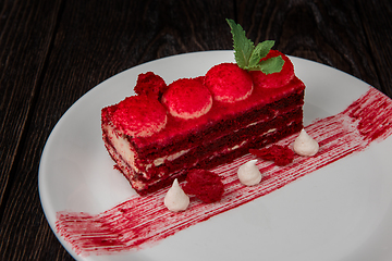 Image showing red velvet cake