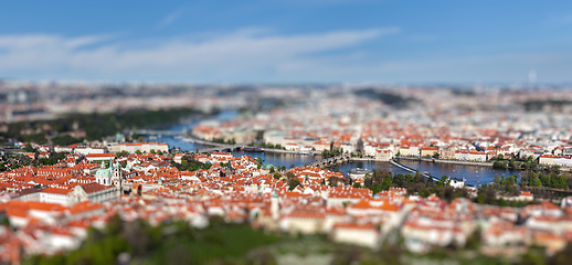 Image showing View of Charles Bridge over Vltava river, Prague