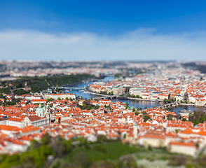 Image showing View of Charles Bridge over Vltava river, Prague