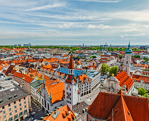 Image showing Aerial view of Munich