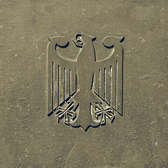 Image showing Vintage looking Germany coat of arms