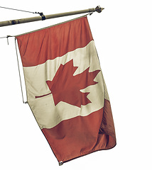 Image showing Vintage looking Canada flag