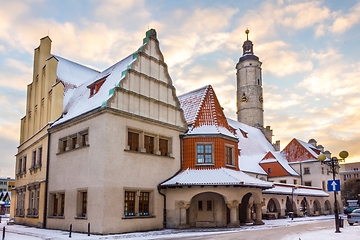 Image showing Historic buildings in Lwowek Slaski, Poland