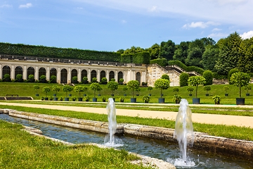 Image showing Garden Grosssedlitz with fountains in Germany