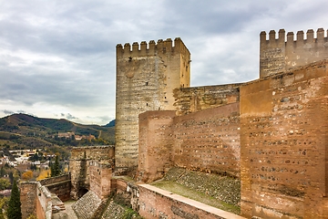 Image showing Fortress part of Alhambra, Spain