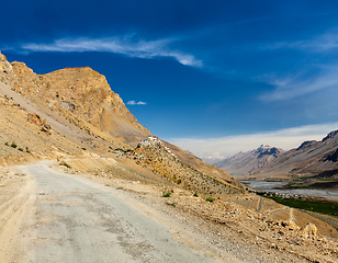 Image showing Ki monastery. Spiti Valley, India