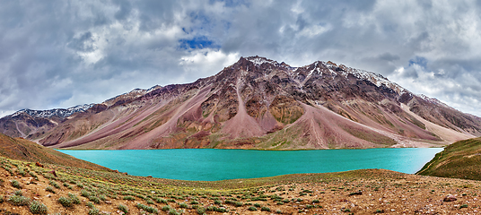 Image showing Chandra Tal lake in Himalayas