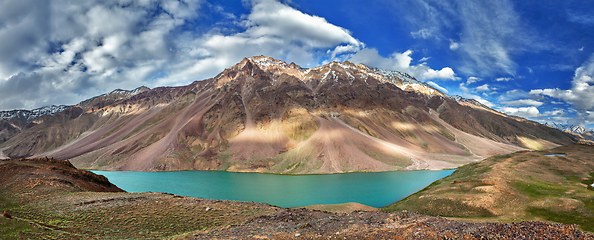 Image showing Chandra Tal lake in Himalayas