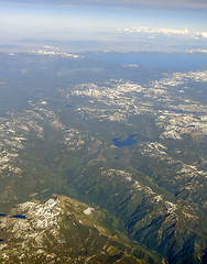 Image showing North american aerial view