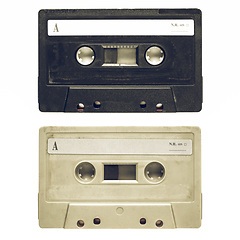 Image showing Vintage looking Tape cassette