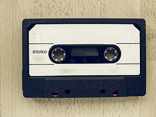 Image showing Vintage looking Tape cassette