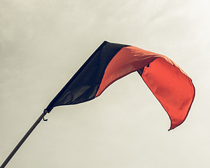 Image showing Vintage looking Aosta Valley Flag