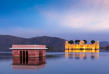 Image showing Jal Mahal Water Palace. Jaipur, Rajasthan, India