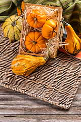 Image showing Decorative pumpkins