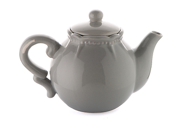 Image showing Grey teapot