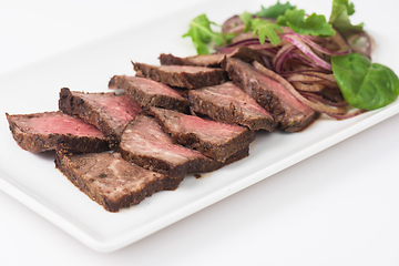 Image showing Meat Cutting on plate